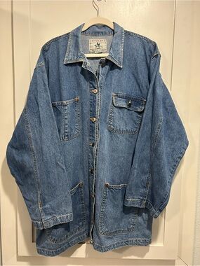 Vintage Outback Rider Denim Chore Coat Barn Jacket